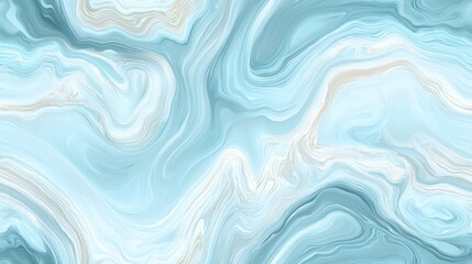 Fototapeta premium Abstract Blue and White Liquid Marble Texture Swirling Paint Background Design