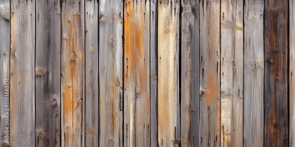 Aufkleber wooden palisade background featuring textured wood elements, creating a rustic atmosphere perfect fo