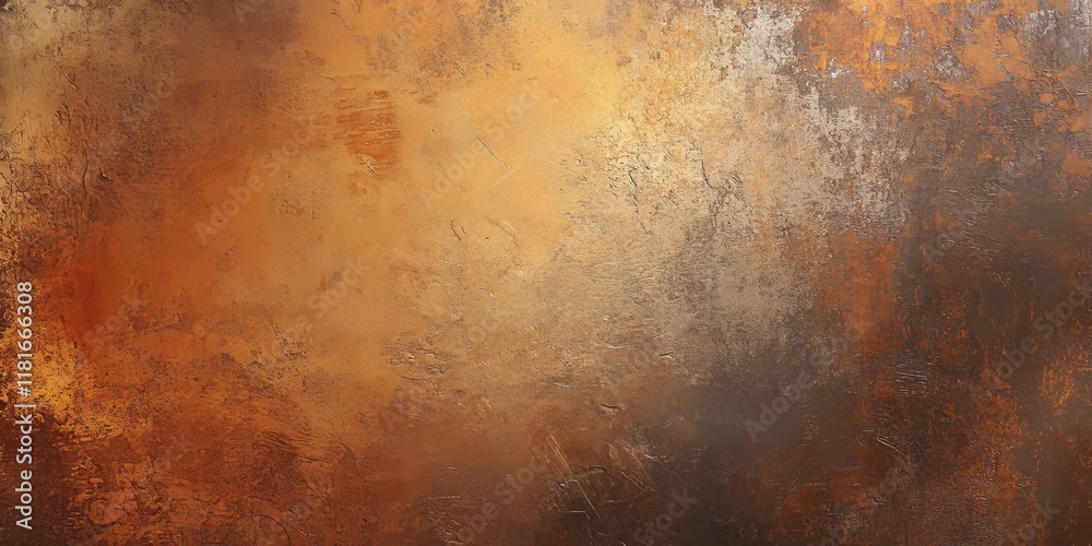 Poster abstract wallpaper featuring warm tones and a rust color palette. displays a flawed metal background