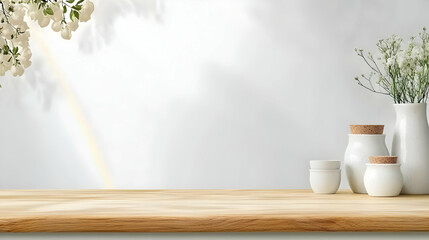 Wooden Tabletop Background Illustration