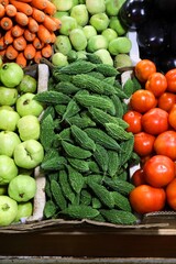 Bitter gourd vegetable in Asia