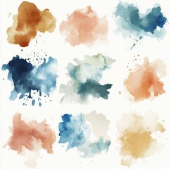 Obraz premium Watercolor Paint Splatters