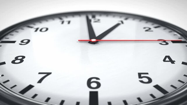 Time is runing fast. Close-up forsSecond-counting hand. HD 
