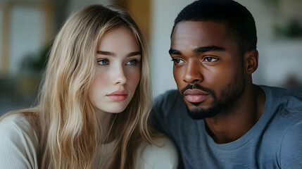 Couple Shares Quiet Moment, Building Connection Through Thoughtful Silence Together