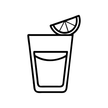 recommend clip art: tequila shot icon, drinks line art, drinks vector - simple black line art icon of tequila shot perfect for logos, and drinks-themed designs.