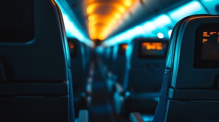 Fototapeta premium Airplane Cabin