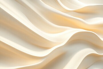 Fototapeta premium Abstract image of soft, flowing beige waves, creating a serene and elegant texture.
