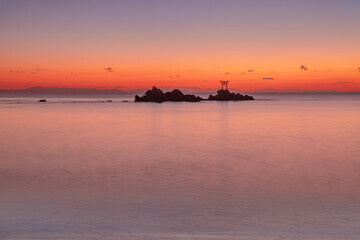初日の出前の奈多海岸