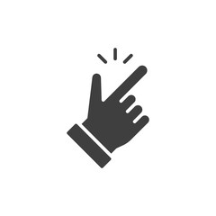 Easy icon. Simple solid style. Nice, pictogram, good, finger, hand, safe, click, symbol, design, like, arm, positive concept. Glyph symbol. Vector illustration isolated. SVG