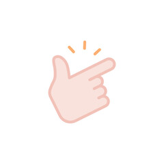 Easy icon. Simple filled outline style. Nice, pictogram, good, finger, hand, safe, click, symbol, design, like, arm, positive concept. Vector illustration isolated. SVG