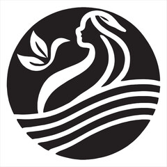 Silhouette logo design for t-shirt design