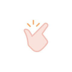 Obraz premium Easy icon. Simple filled outline style. Nice, pictogram, good, finger, hand, safe, click, symbol, design, like, arm, positive concept. Vector illustration isolated. SVG