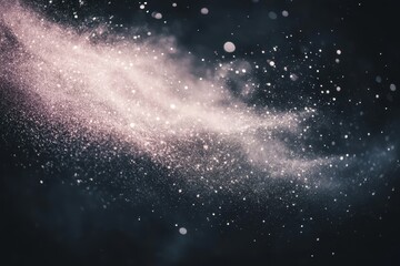 Obraz premium Cosmic dance of stardust swirling through the abyss in a stunning display of galactic beauty