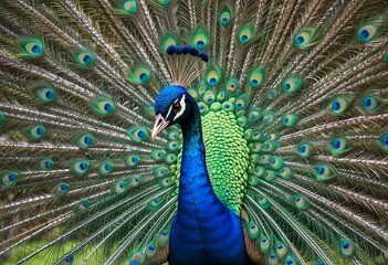 Obraz premium Elegant Peacock: Nature's Masterpiece