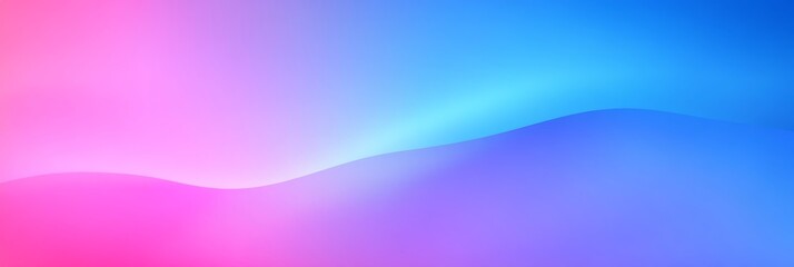 Fototapeta premium A smooth gradient of pink and blue hues creating a calming abstract background.