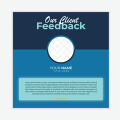 Social media post template designs for quotes. Empty speech bubbles, quote bubbles and text box.