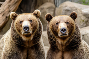 Fototapeta premium Image of a beautiful wild animals in zoo generative AI concept