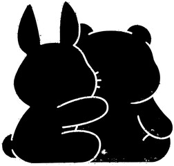love illustration world silhouette hug logo happy icon care outline concept day together people hand person friendship peace international shape kids vector graphic background