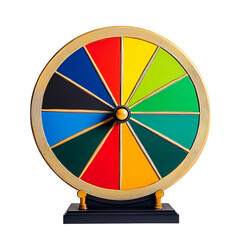 Obraz premium modern colorful Wheel of fortune on white background