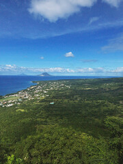 view of the sea from the mountain