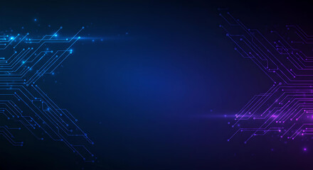 Fototapeta premium blue circuit board