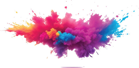
"Vibrant and Abstract Watercolor: Colorful Brush Strokes and Splashes in Rainbow Shades Create a Trendy and Modern Aquarelle Design, Set Against the Contrast of a Crisp White Background"
