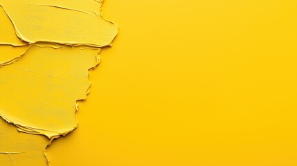 Bright Yellow Paint Texture for Background Use