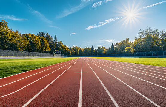 running track in the field