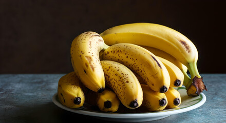 bananas on a plate