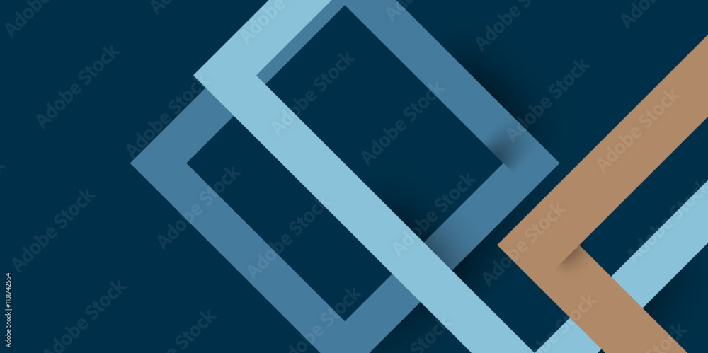 Poster Corporate vector blue with abstract arrow and geometric line shapes. Abstract background modern hipster futuristic graphic design for Decorative web layout, Poster, Banner, Brochure Seminar Template.