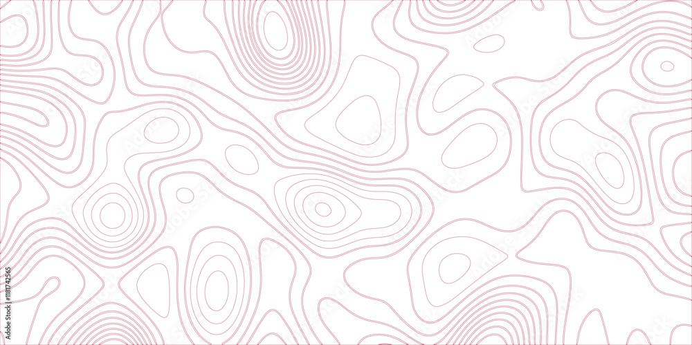 Poster Abstract white colorful gradient Topographic line map background. Contour elevation topographic and textured Background Modern design with White background with topographic wavy pate for decoration.	