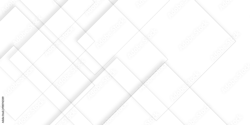 Poster Abstract background with lines White background with diamond and triangle shapes layered in modern abstract pattern design Space design concept Suit for business, corporate, institution presentation.	