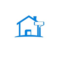 Blue House Icon: Home Sweet Home 