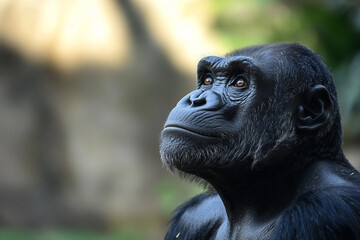 Image of a beautiful wild animals in zoo generative AI concept