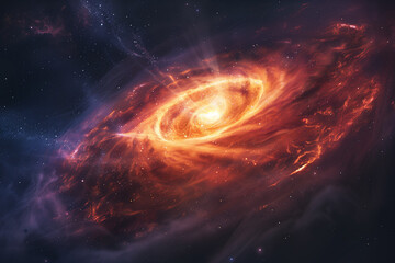 Obraz premium Supernova explosion, bright and colorful astronomy concept.