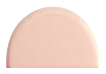 Pink Semicircle Shape Element