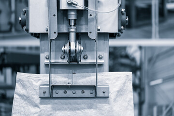 Conveyor Filling and Packaging Machine for Food. product packaging concept