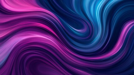 Abstract swirling patterns in vibrant pink and blue hues create a dynamic visual experience.