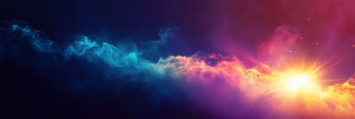 A bright welding arc illuminating a dark background with vibrant blue and orange sparks symbolizing creation and transformation