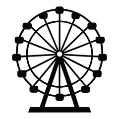 ferris wheel vector illustration © Lovely