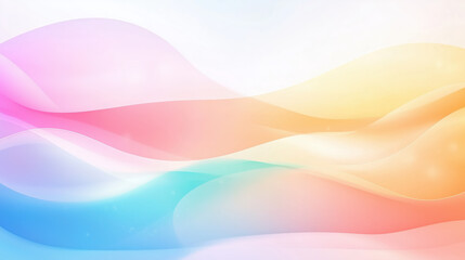Soft pastel waves create serene and calming abstract background, perfect for various design projects