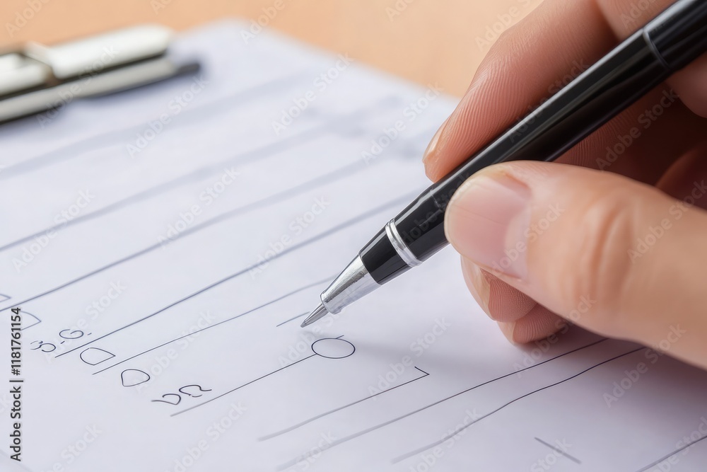 Poster survey and assessment tools depicted with a user completing an online questionnaire for data-driven 