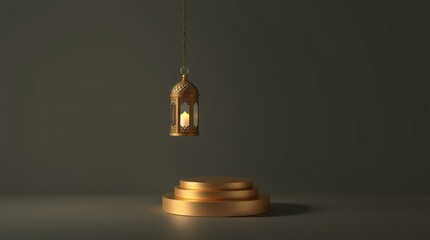 Obraz premium islamic background lantern lamp ramadan kareem