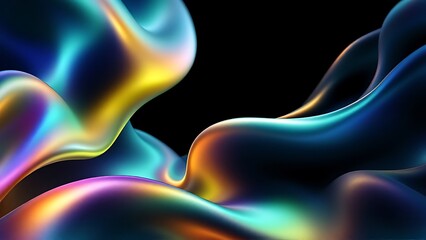 Fototapeta premium Abstract colorful shape, minimalist background design, 3d render