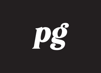 PG letter logo and initial logo design