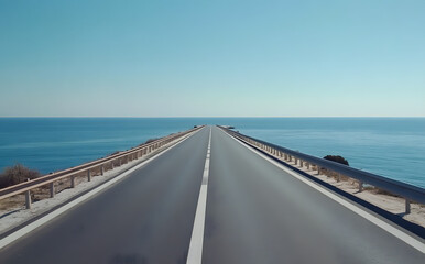 Fototapeta premium road to the sea