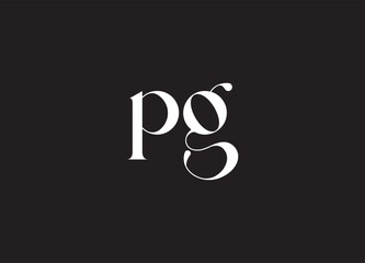PG letter logo and initial logo design