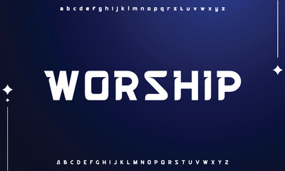 Modern abstract digital alphabet font. Minimal technology typography, Creative urban sport fashion futuristic font and with numbers. vector illustration