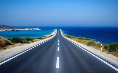 Fototapeta premium road to the sea