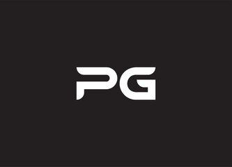 PG letter logo and initial logo design